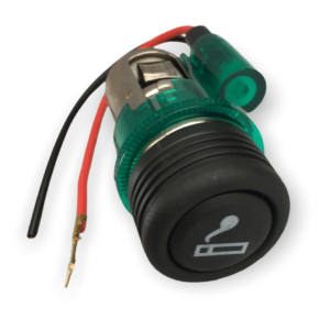 Acendedor Cigarro Isqueiro Gps Celular Carregador 12v Verde