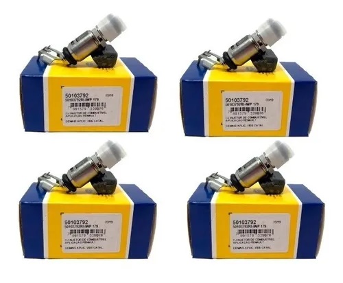 Jogo 4 Bico Injetor Clio Megane 1.6 16v Flex Marelli Iwp179