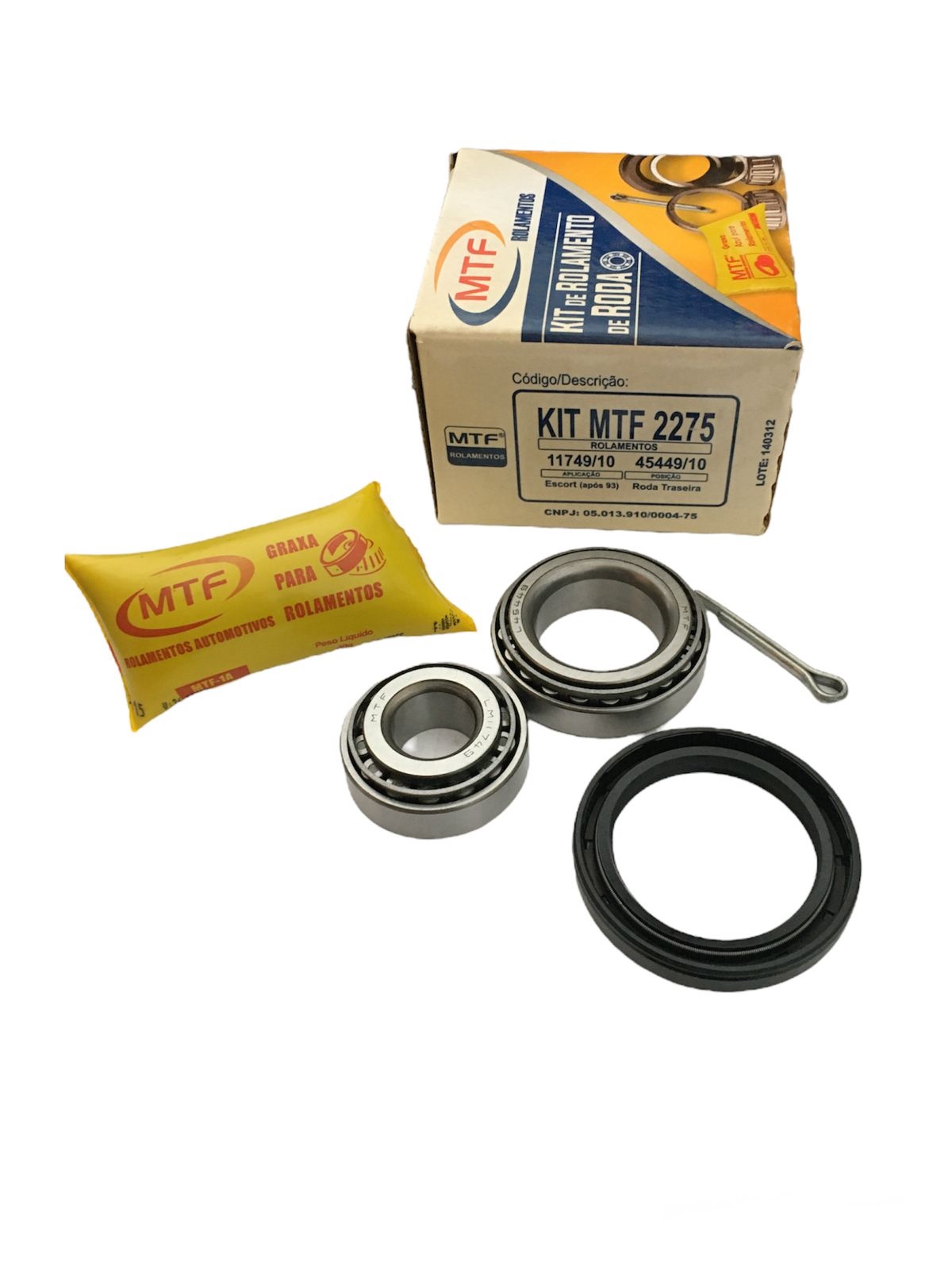 Kit Rolamento De Roda Traseira Ford Escort Hobby Verona