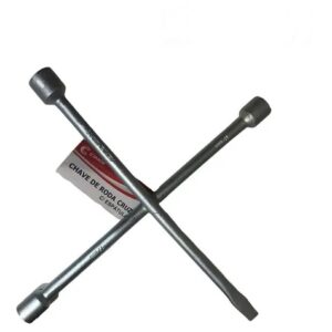 Chave De Roda Cruz 3 Bocas 17/19/21 Com Espátula