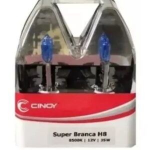 Lâmpada Super Branca H8 8500k Cinoy Tipo Xenon