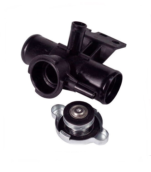 Flange + Tampa Radiador Outlander 2.0 2008 A 2017 Asx Lancer - Imagem 2