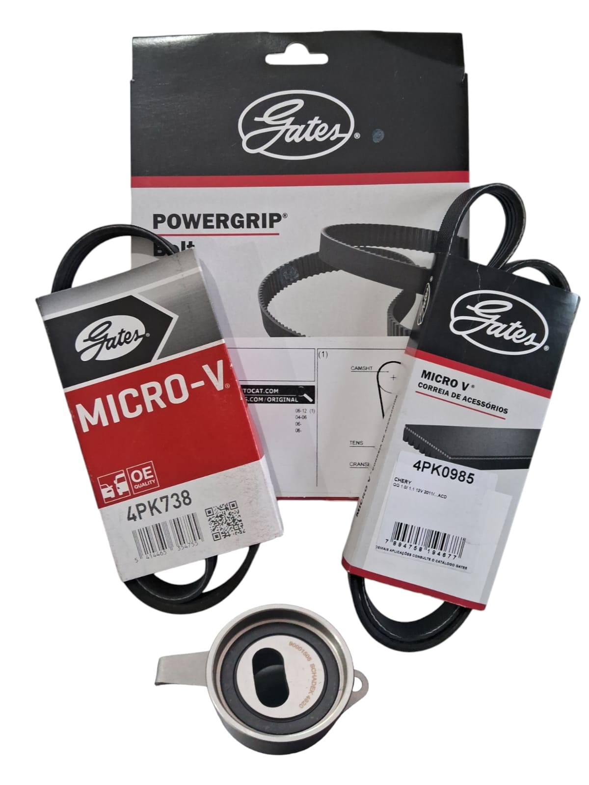 Kit Correia Dentada + Alternador Chery Qq 1.1 16v 2012 2013